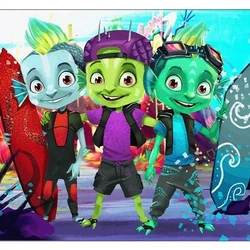 Dewey, Squirt, and Tadpole Blue