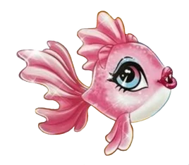 Neptuna, a light pink piranha fish