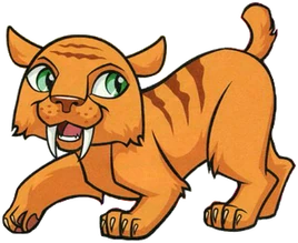 Sweet Fangs, the sabre-tooth tiger cub pet